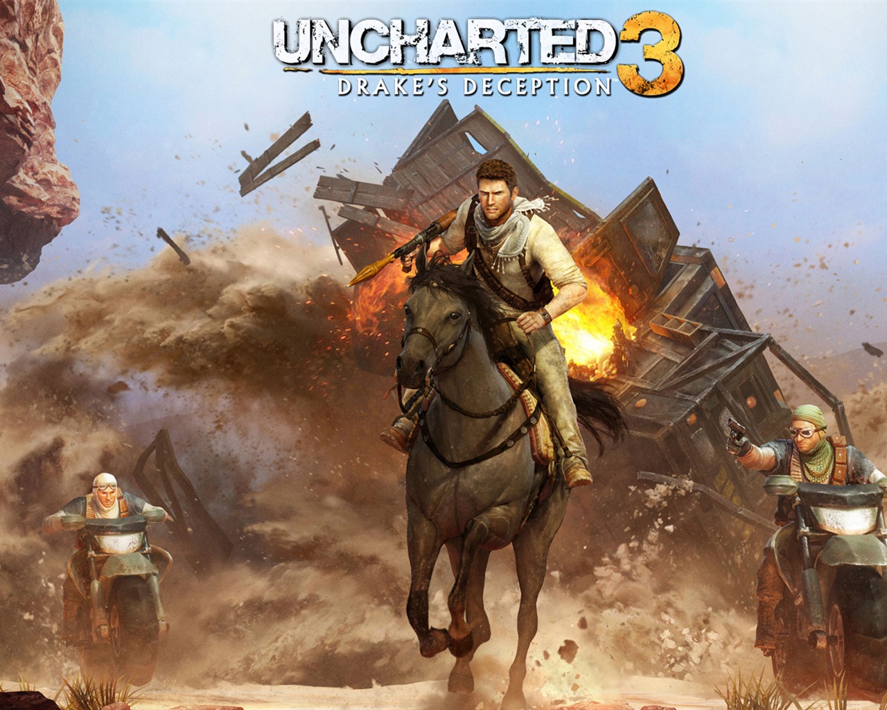 Uncharted 3: Drake's Deception 神秘海域3：德雷克的詭計高清壁紙 #1 - 1280x1024