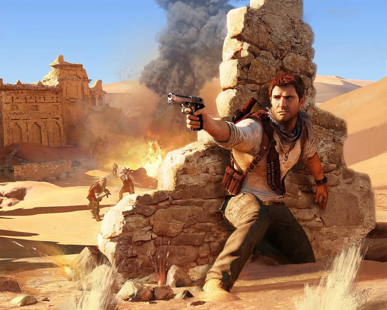 Uncharted 3: Drake's Deception 神秘海域3：德雷克的詭計高清壁紙 #4 - 1280x1024