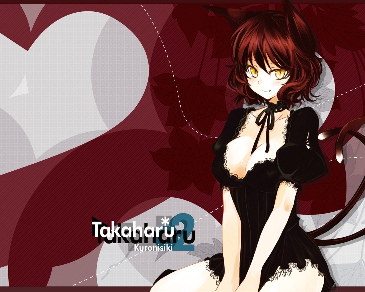Touhou projekt karikatura HD tapety na plochu #7 - 1280x1024