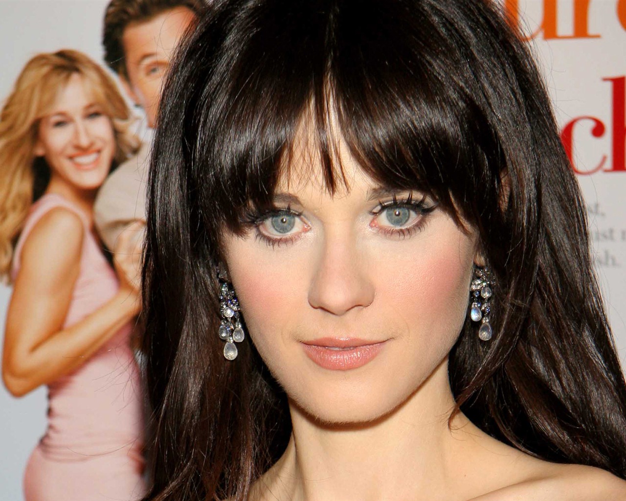 Zooey Deschanel 佐伊·丹斯切爾 美女壁紙 #14 - 1280x1024