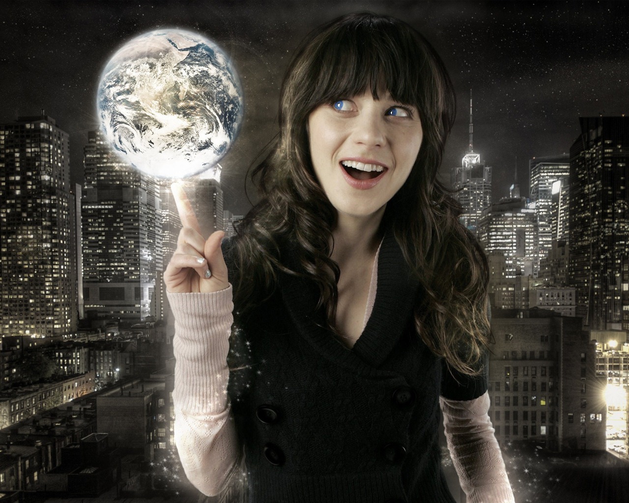 Zooey Deschanel krásné tapety na plochu #16 - 1280x1024