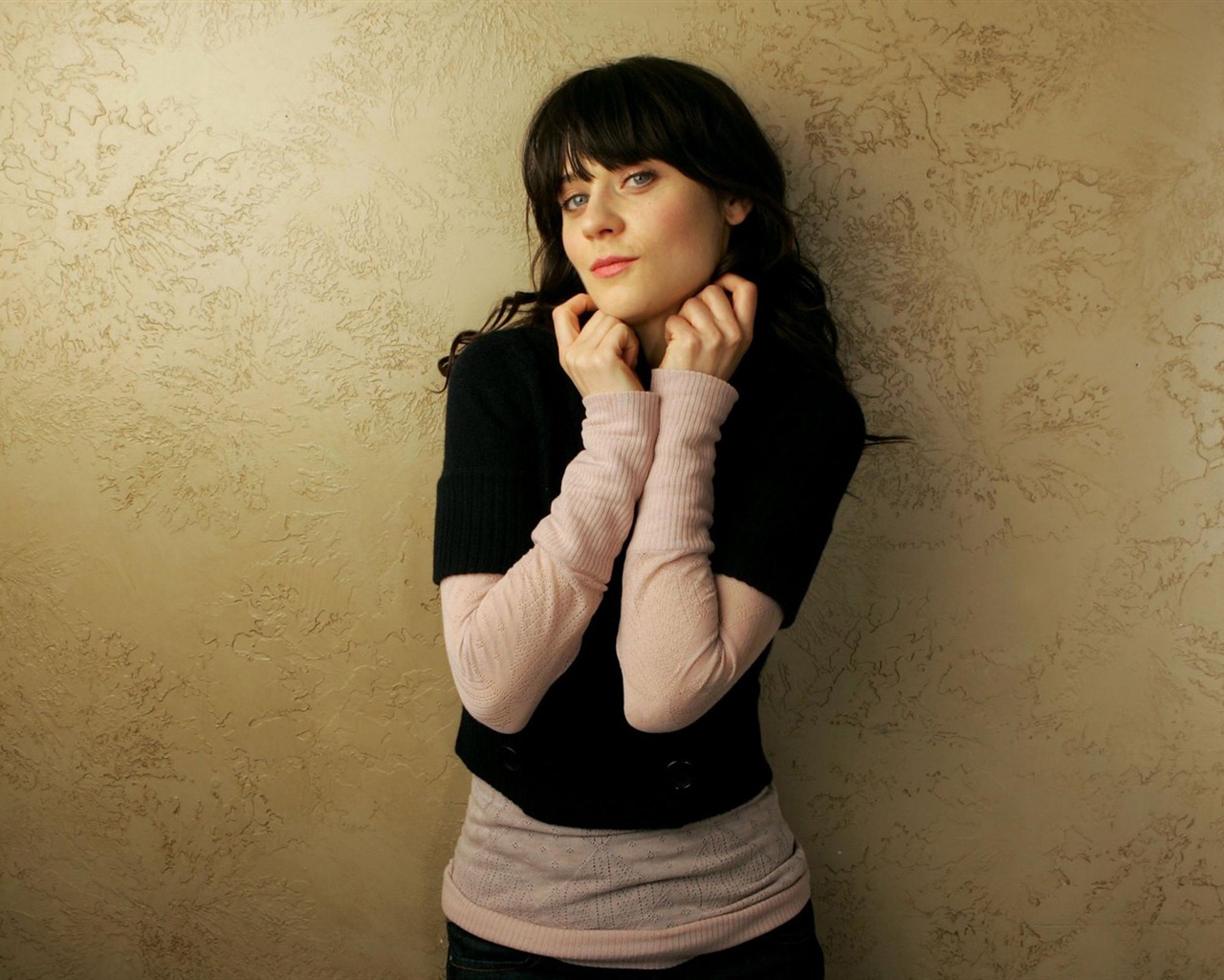 Zooey Deschanel 佐伊·丹斯切爾 美女壁紙 #17 - 1280x1024