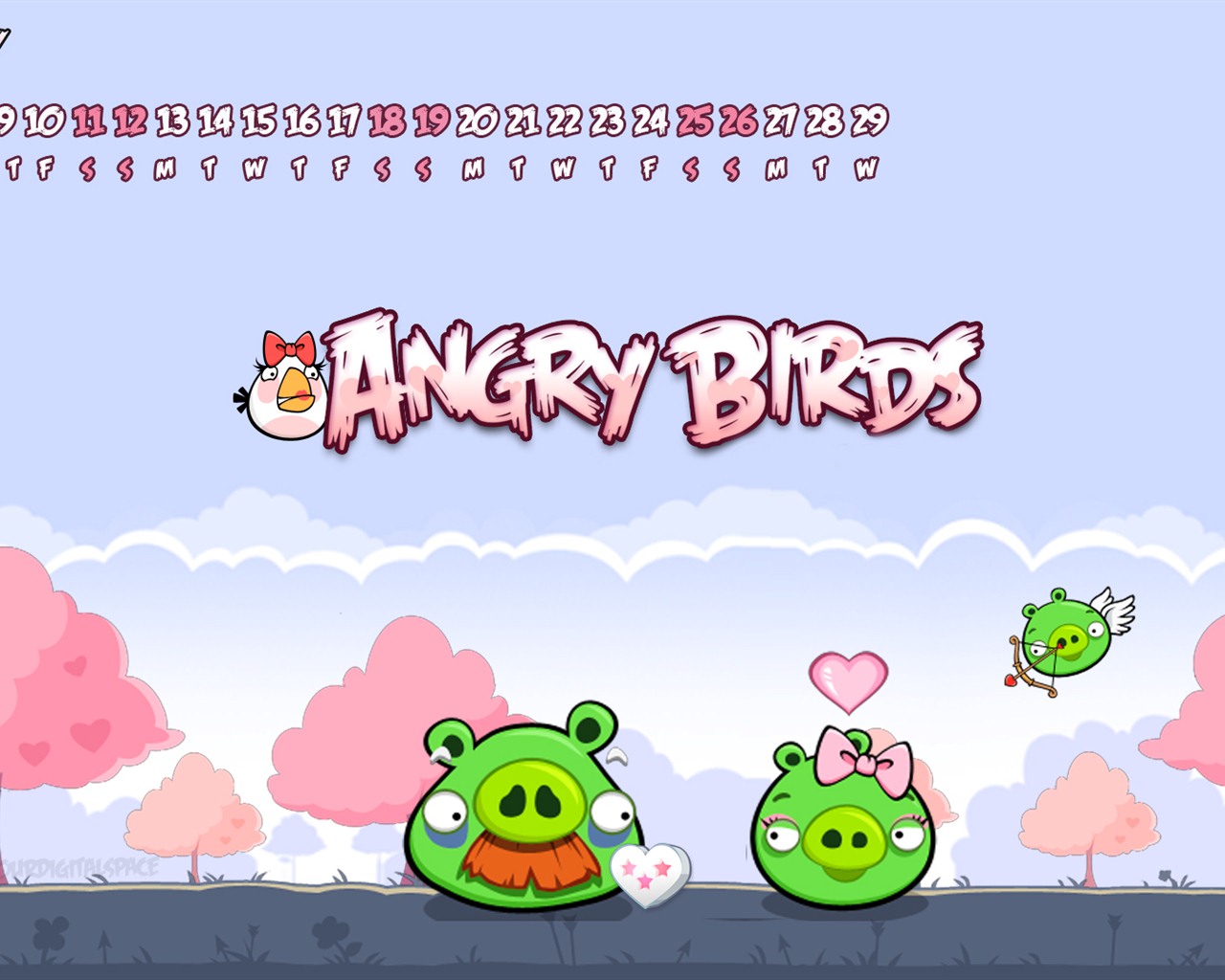 Angry Birds 憤怒的小鳥 2012年年曆壁紙 #4 - 1280x1024