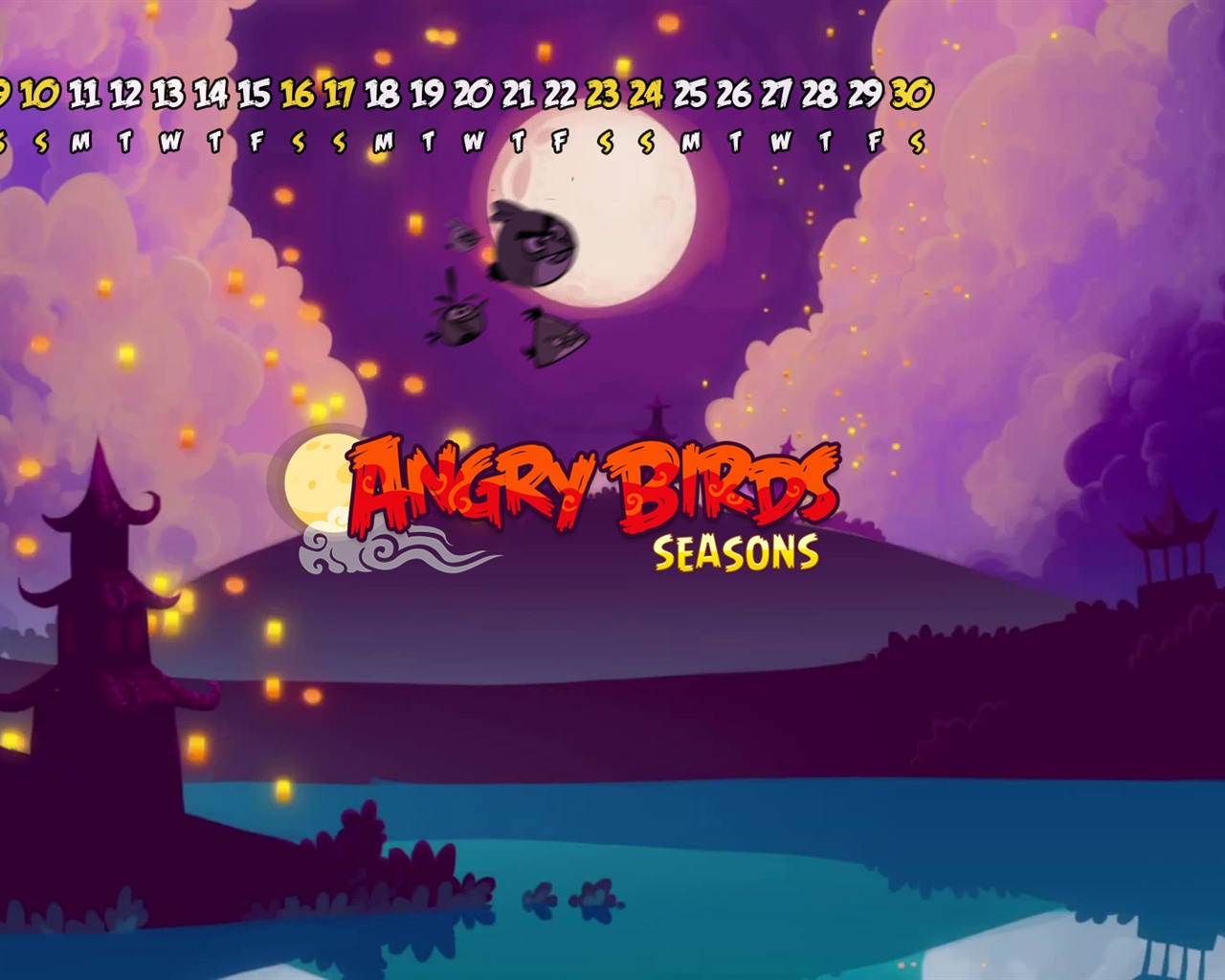 Angry Birds 2012 Kalendář tapeta #7 - 1280x1024
