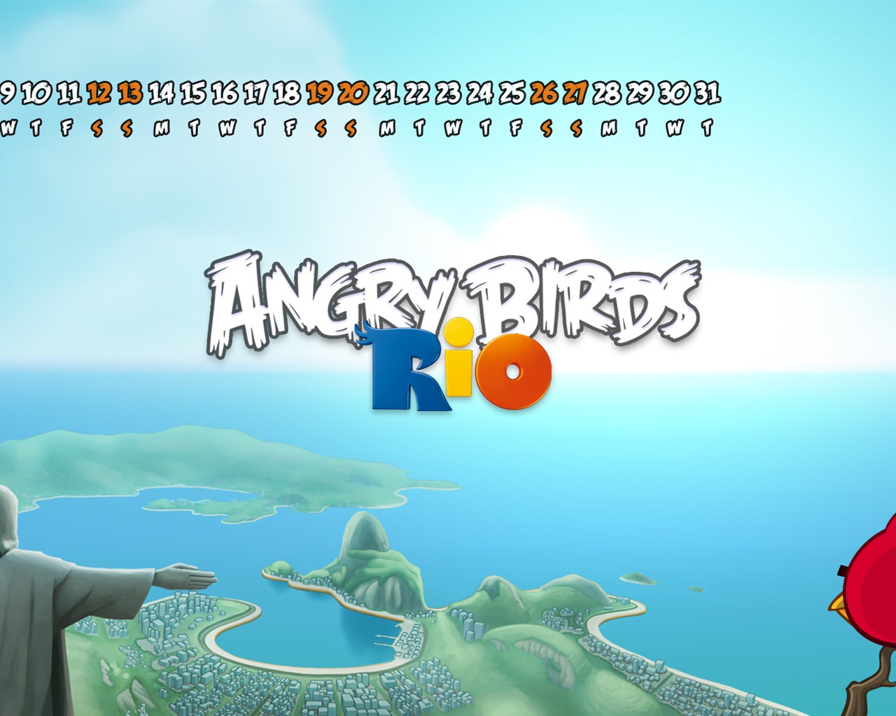 Angry Birds 2012 Kalendář tapeta #9 - 1280x1024
