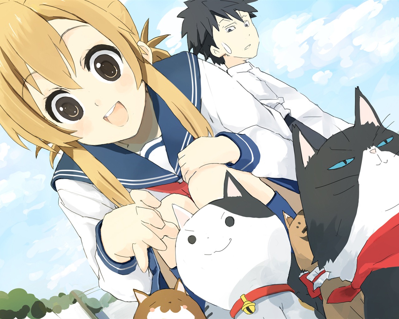 Nyan Koi! HD tapety na plochu #29 - 1280x1024