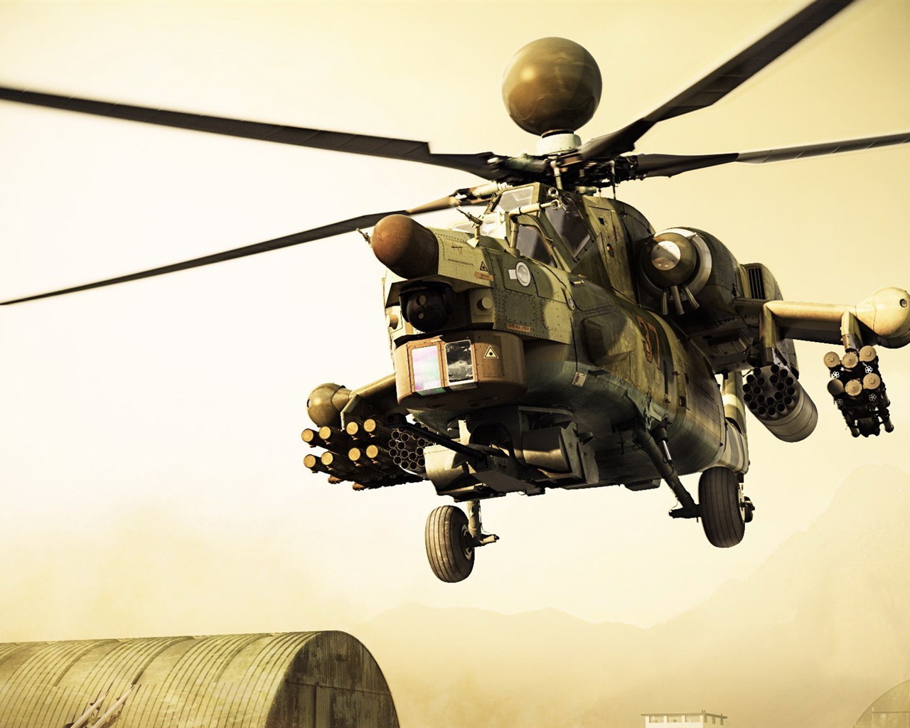 Fonds d'écran HD hélicoptères militaires #3 - 1280x1024