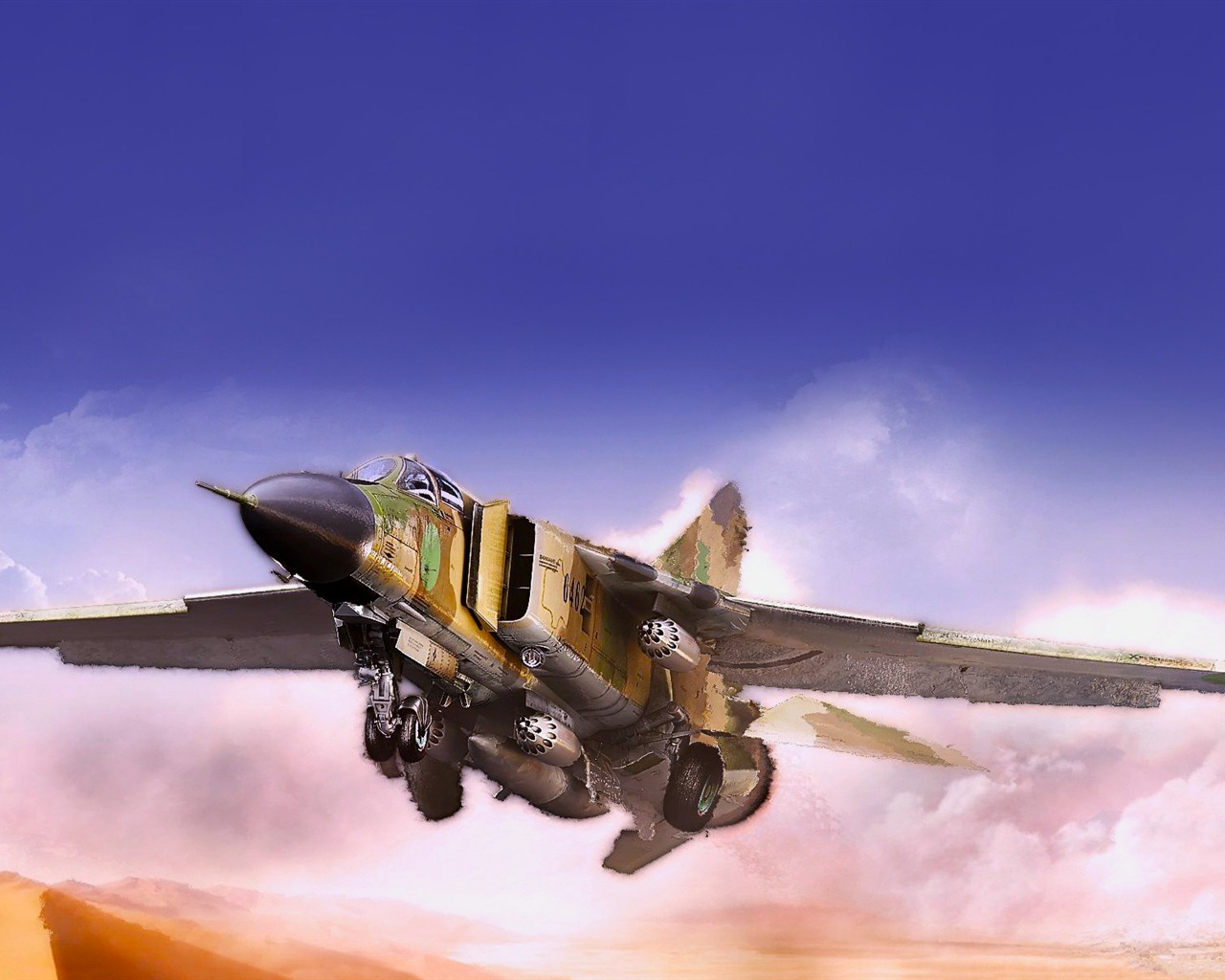 軍用戰鬥機高清寬屏壁紙 #11 - 1280x1024