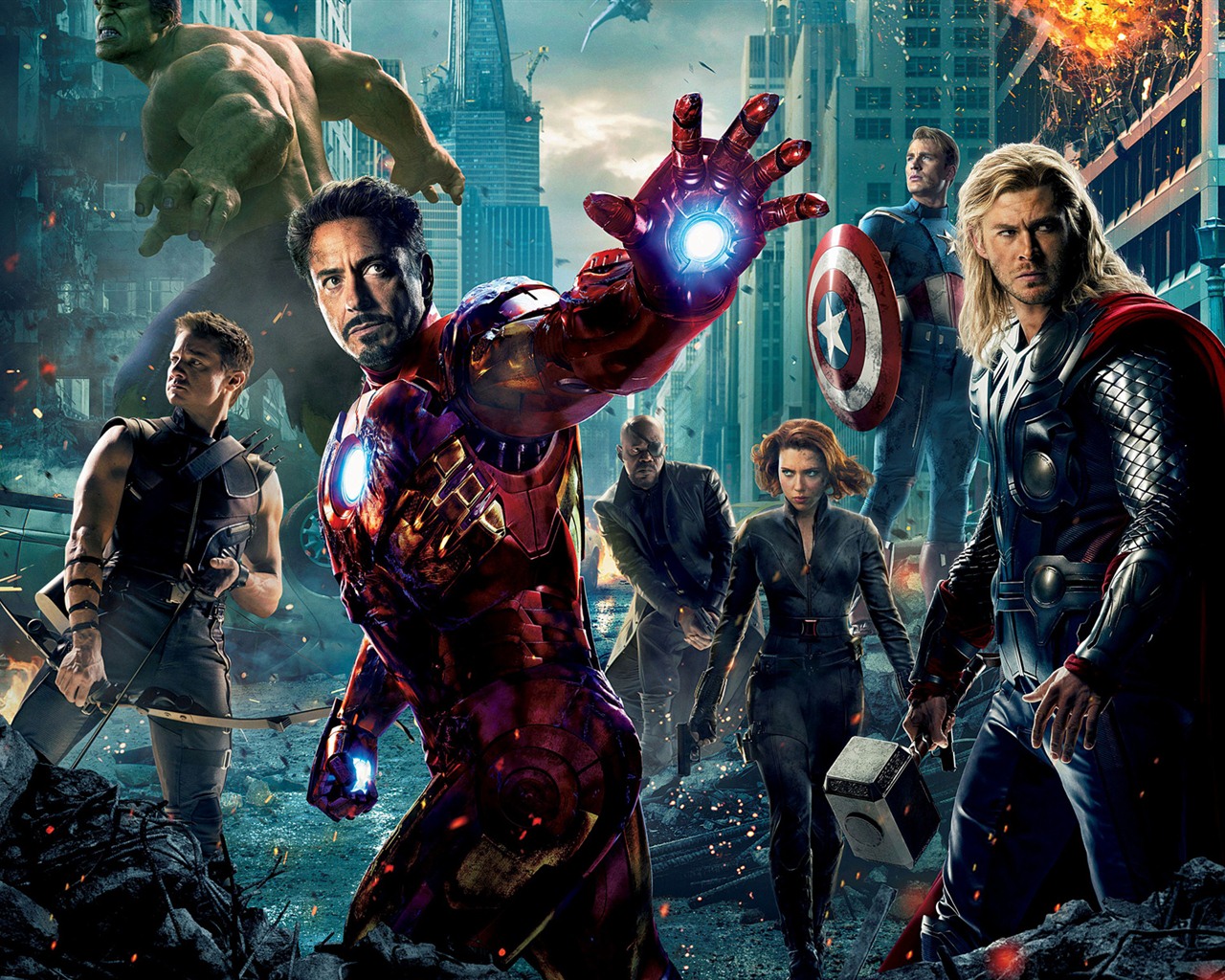 Les fonds d'écran HD 2012 Avengers #1 - 1280x1024
