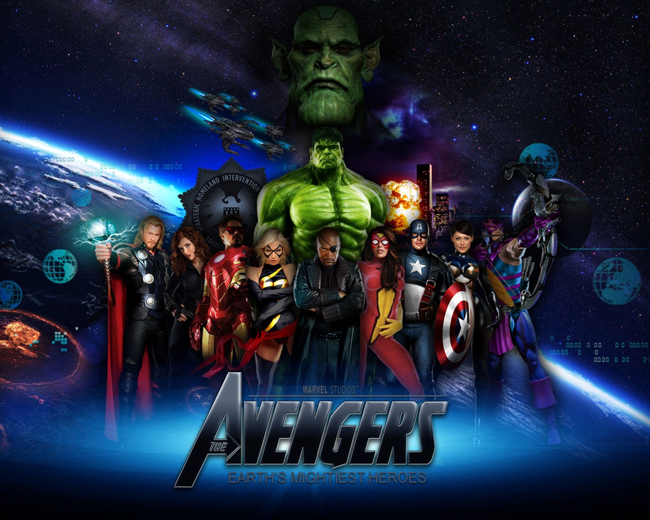 アベンジャーズ2012 HDの壁紙 #12 - 1280x1024