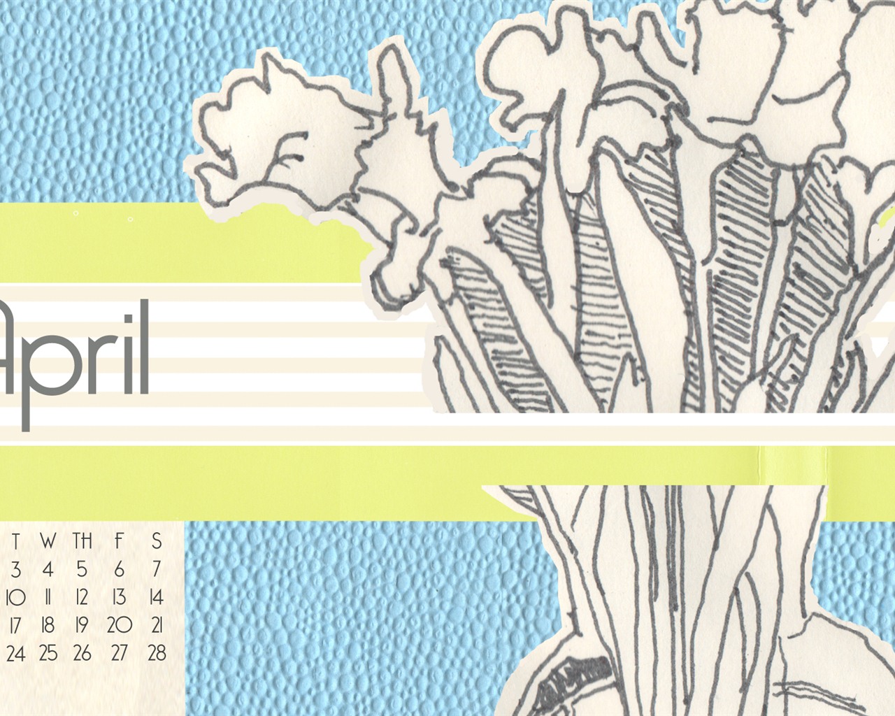April 2012 Kalender Wallpaper (1) #2 - 1280x1024