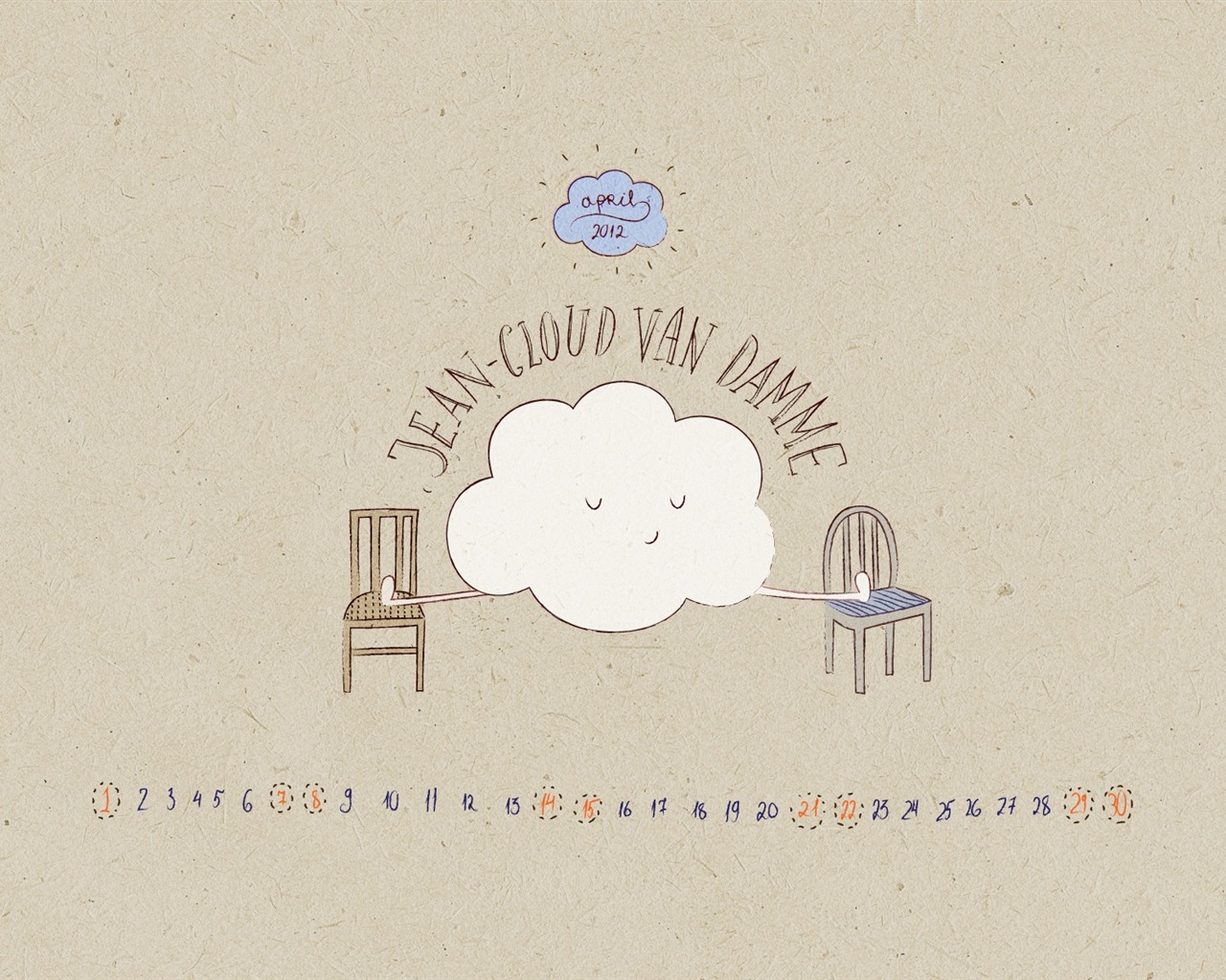 2012年4月日曆壁紙(二) #2 - 1280x1024