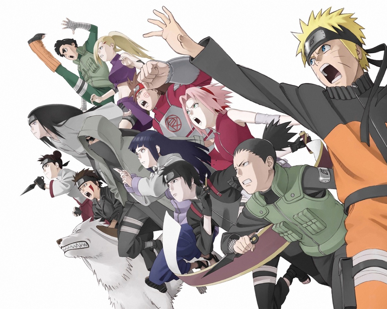 Naruto anime HD tapety na plochu #17 - 1280x1024