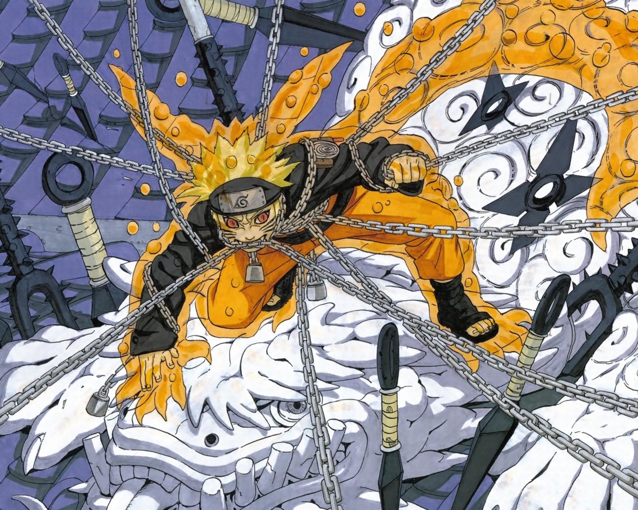 Naruto anime HD tapety na plochu #26 - 1280x1024