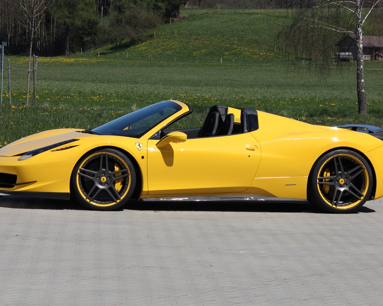 Ferrari 458 Italia araignée 2012 fonds d'écran HD #13 - 1280x1024