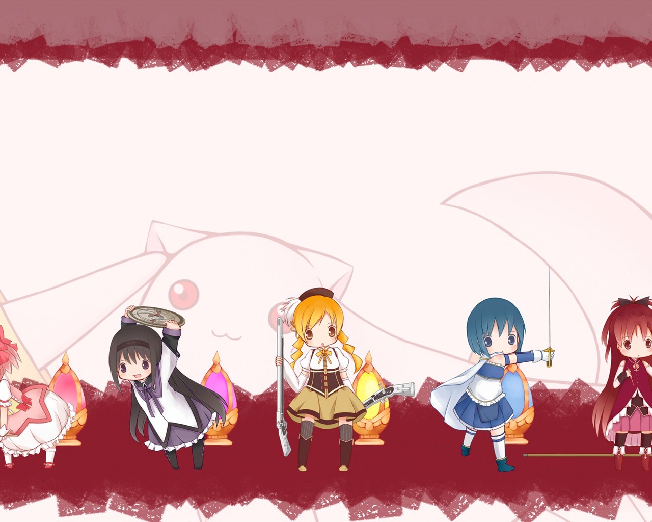 Puella Magi Madoka Magica HD wallpapers #5 - 1280x1024