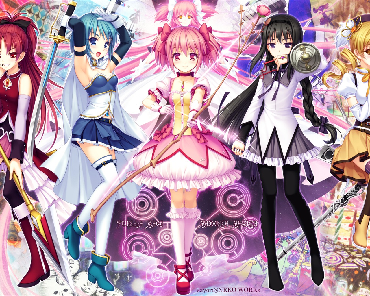 Puella Magi Madoka Magica HD tapety na plochu #15 - 1280x1024