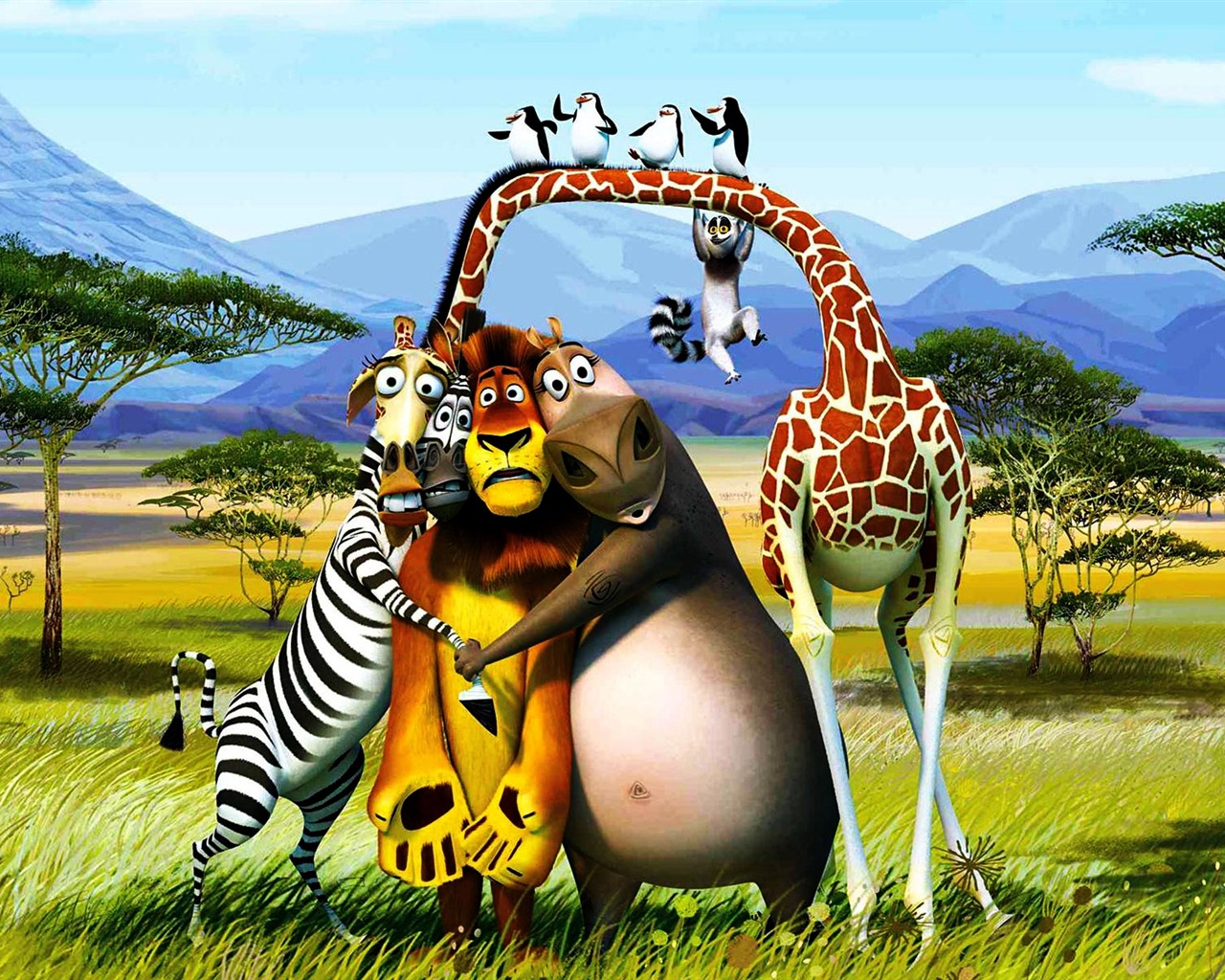 Madagascar 3: Europe's Most Wanted 馬達加斯加3：歐洲大圍捕 高清壁紙 #2 - 1280x1024