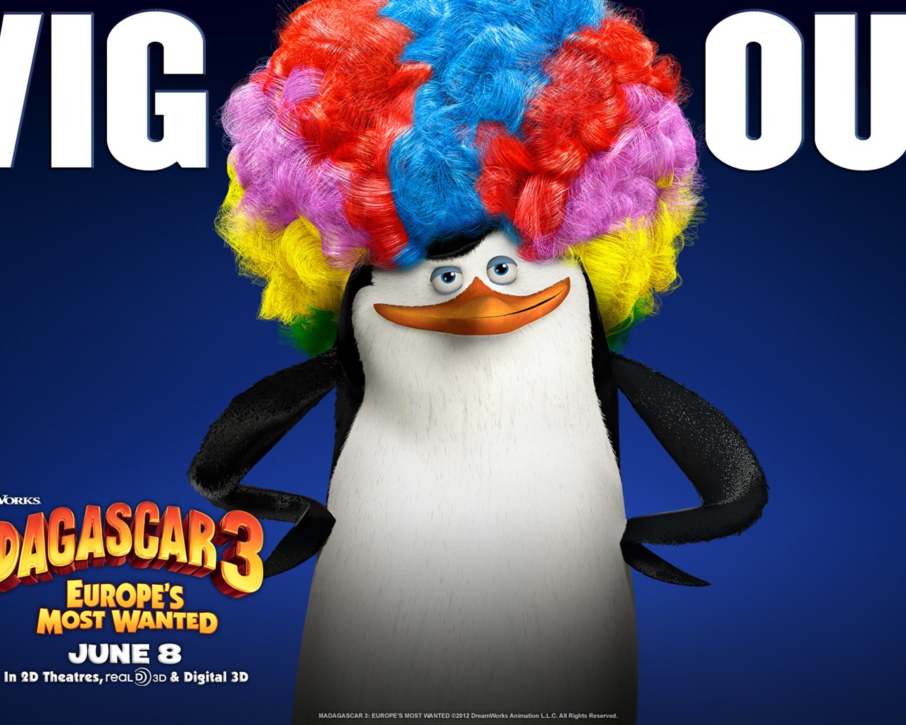 Madagascar 3: Europe's Most Wanted 馬達加斯加3：歐洲大圍捕 高清壁紙 #15 - 1280x1024