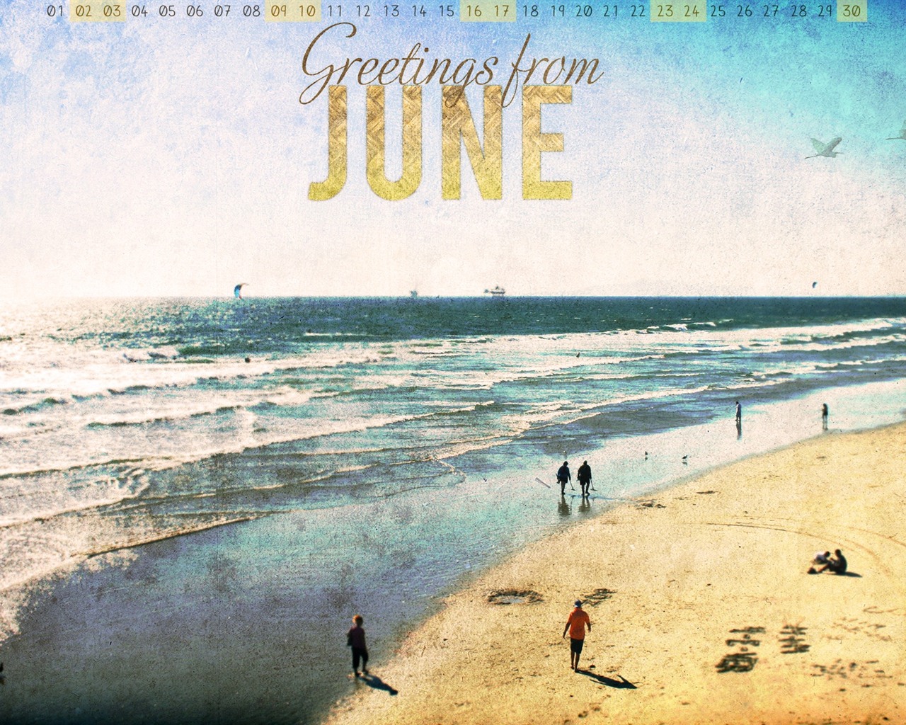 June 2012 Calendar wallpapers (1) #1 - 1280x1024