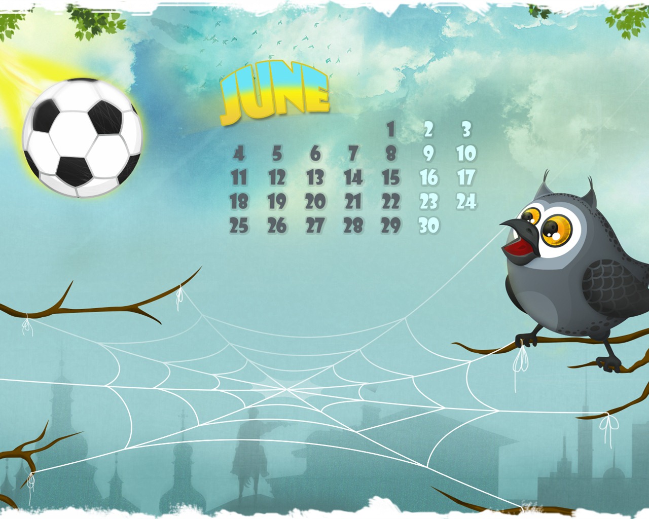 June 2012 Calendar wallpapers (1) #15 - 1280x1024