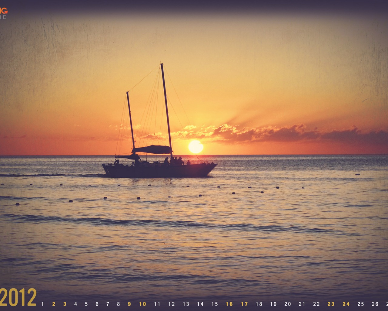 June 2012 Calendar wallpapers (2) #11 - 1280x1024