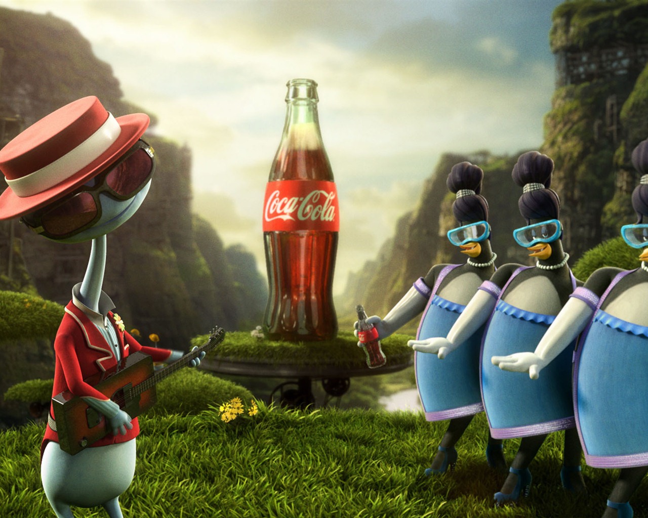 Coca-Cola hermosa ad fondo de pantalla #21 - 1280x1024