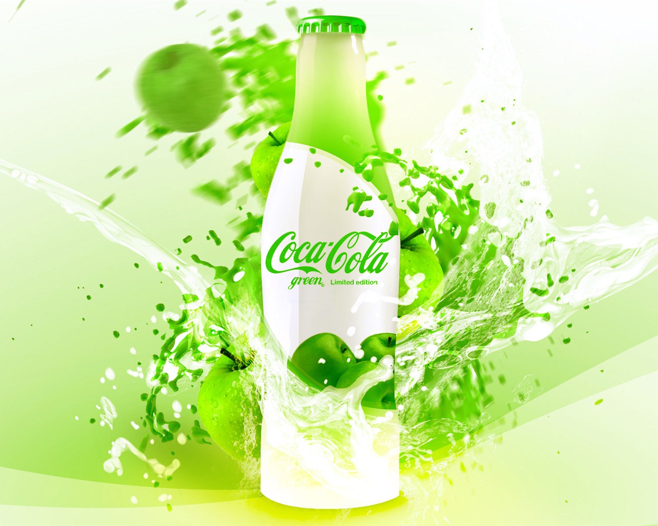 Coca-Cola hermosa ad fondo de pantalla #26 - 1280x1024