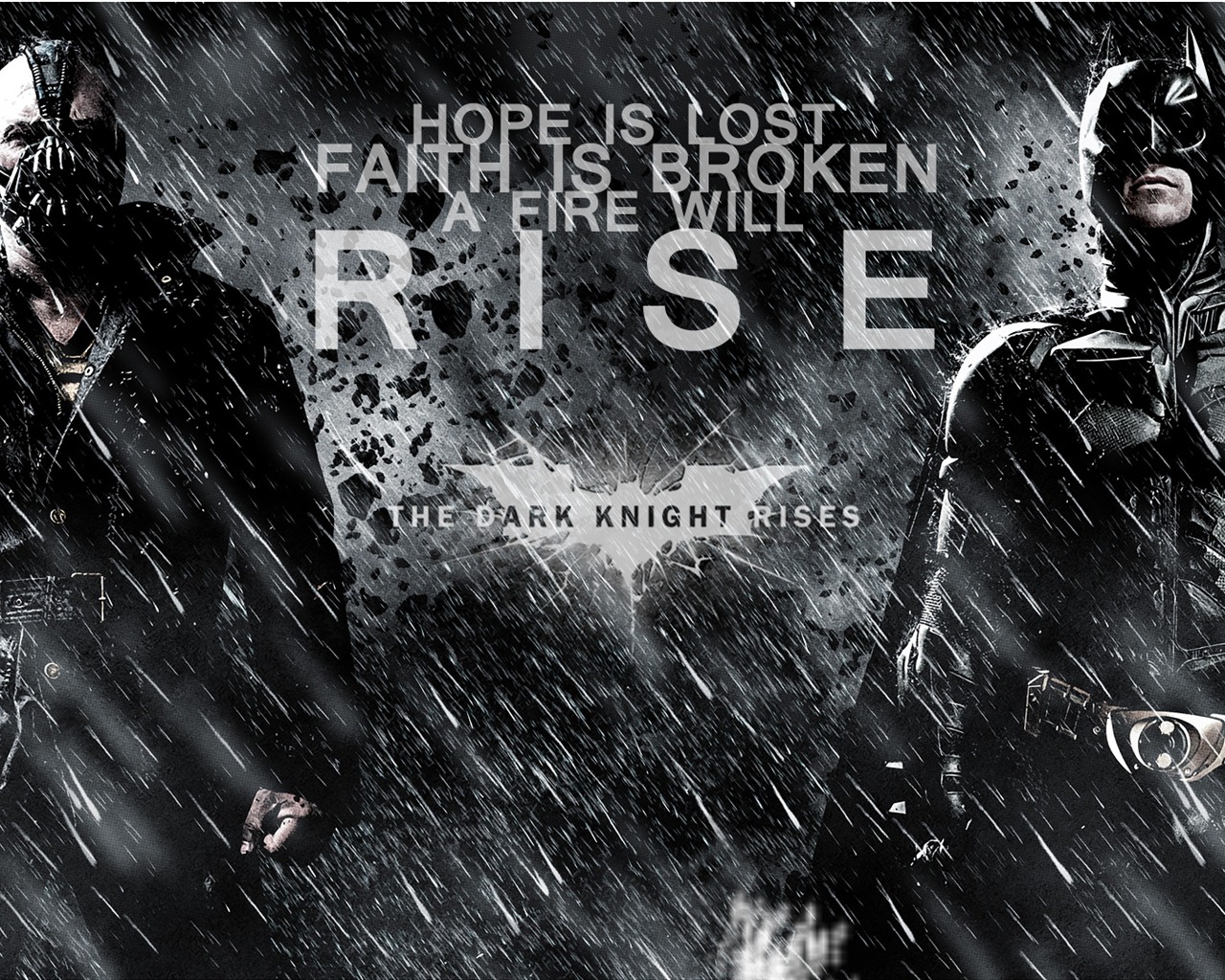 The Dark Knight Rises 蝙蝠俠：黑闇騎士崛起 高清壁紙 #5 - 1280x1024