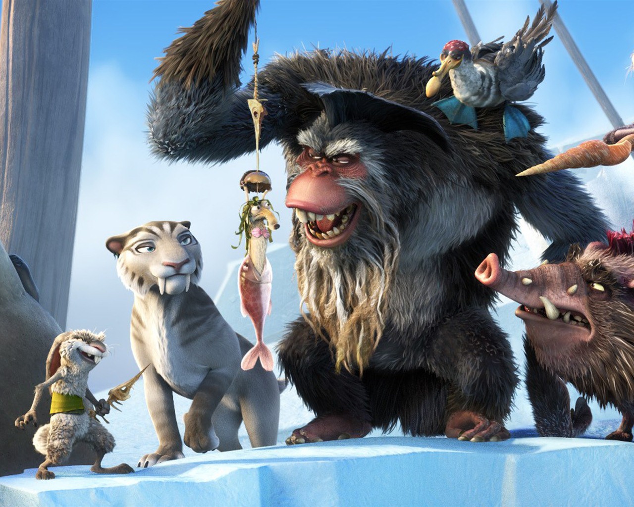 Ice Age 4: Continental Drift 冰川時代4：大陸漂移高清壁紙 #13 - 1280x1024