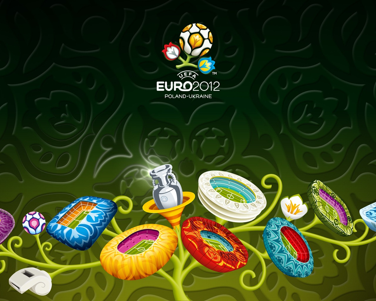 UEFA EURO 2012年歐錦賽高清壁紙(二) #11 - 1280x1024