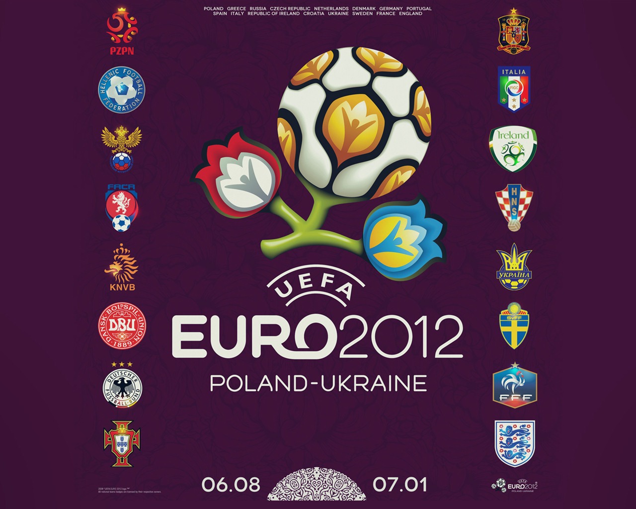 UEFA EURO 2012年歐錦賽高清壁紙(二) #12 - 1280x1024