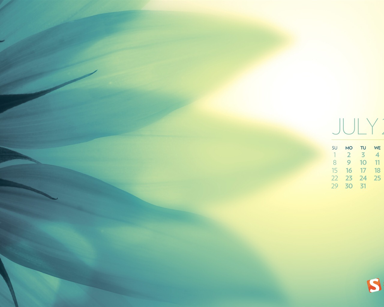 2012年7月 月曆壁紙(一) #11 - 1280x1024