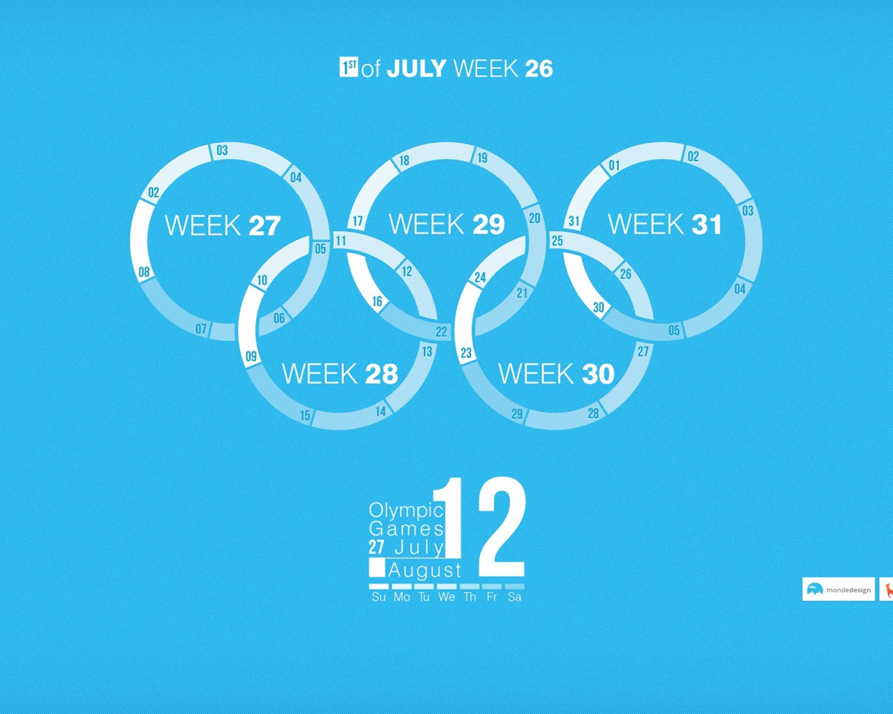 De julio de 2012 del calendario Fondos de pantalla (1) #19 - 1280x1024