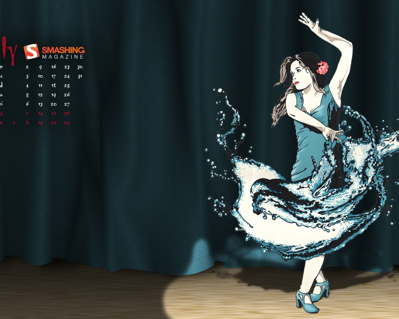 Juli 2012 Kalender Wallpapers (2) #5 - 1280x1024