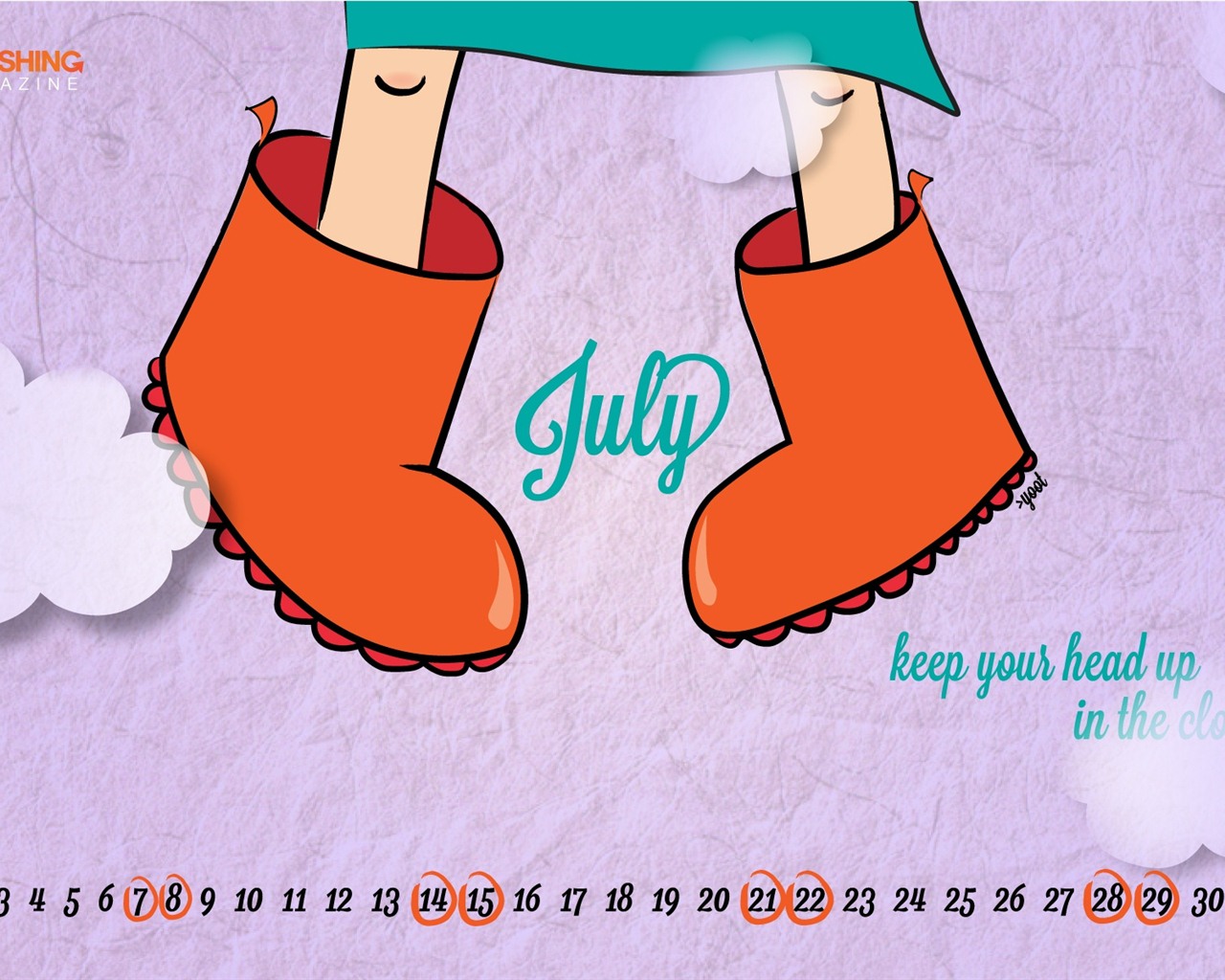 July 2012 Calendar wallpapers (2) #11 - 1280x1024