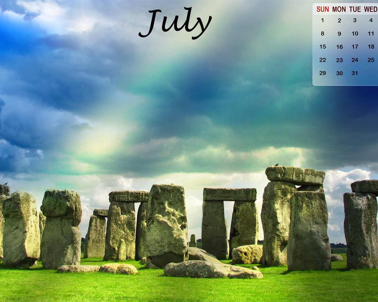 De julio de 2012 del calendario Fondos de pantalla (2) #14 - 1280x1024