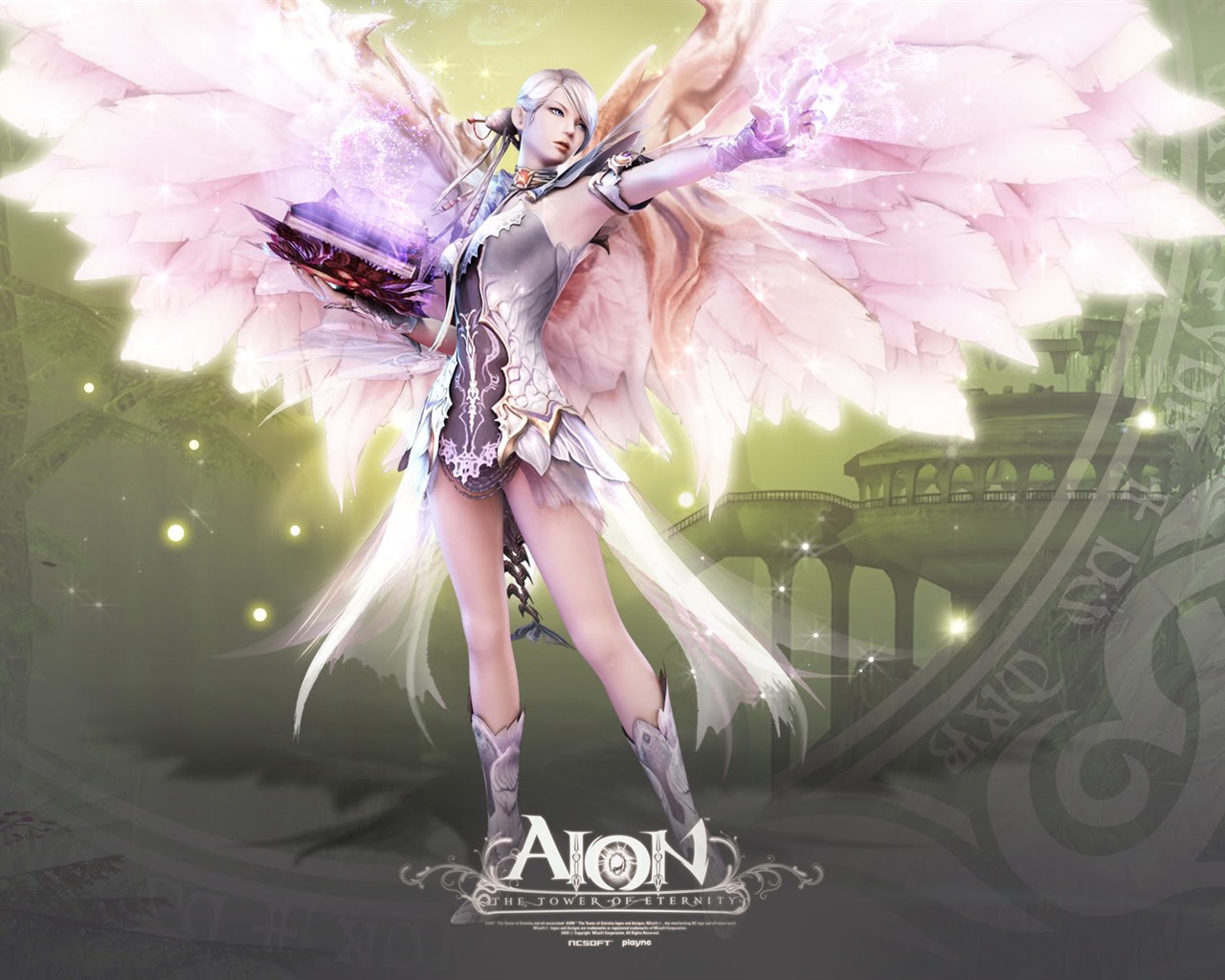 Aion 永恒之塔漂亮的女孩 高清壁纸(二)14 - 1280x1024