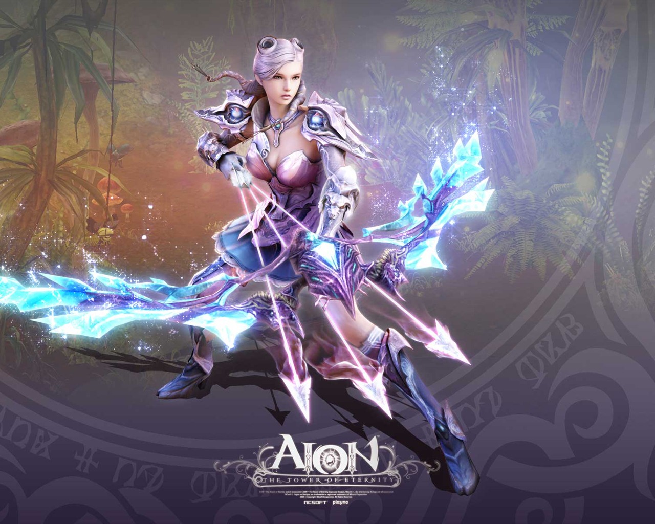 Aion 永恒之塔漂亮的女孩 高清壁纸(二)17 - 1280x1024