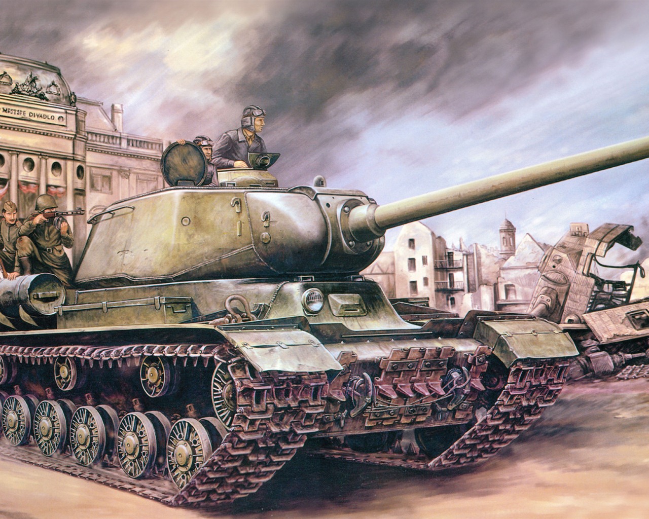 군사 탱크, 장갑의 HD 그림 월페이퍼 #9 - 1280x1024