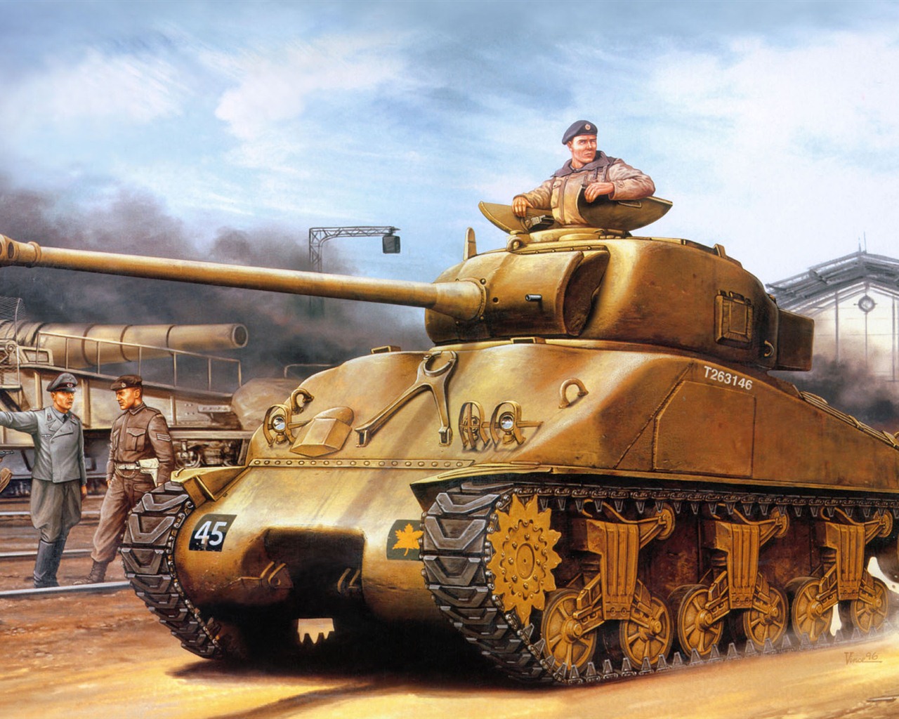 군사 탱크, 장갑의 HD 그림 월페이퍼 #10 - 1280x1024