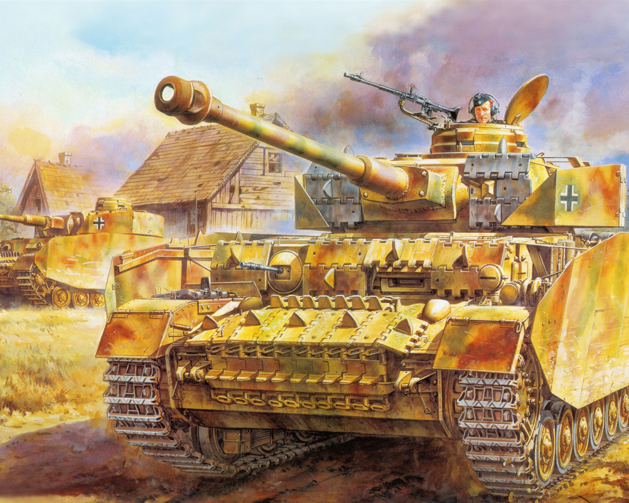 Военный танков, боевых бронированных картины HD обои #13 - 1280x1024