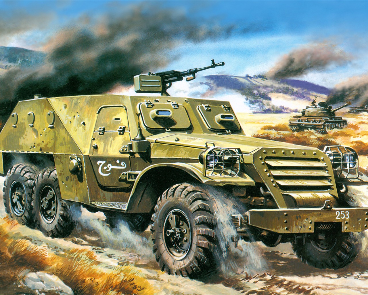 Les chars d'assaut, véhicules blindés de fonds d'écran HD de peinture #17 - 1280x1024