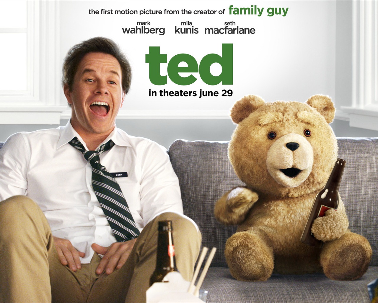 Ted 2012 泰迪熊2012 高清壁紙 #1 - 1280x1024