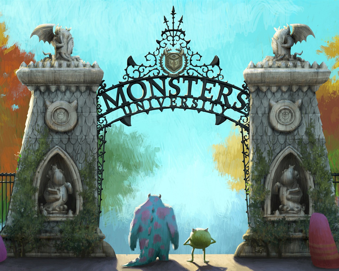 モンスター大学HDの壁紙 #1 - 1280x1024