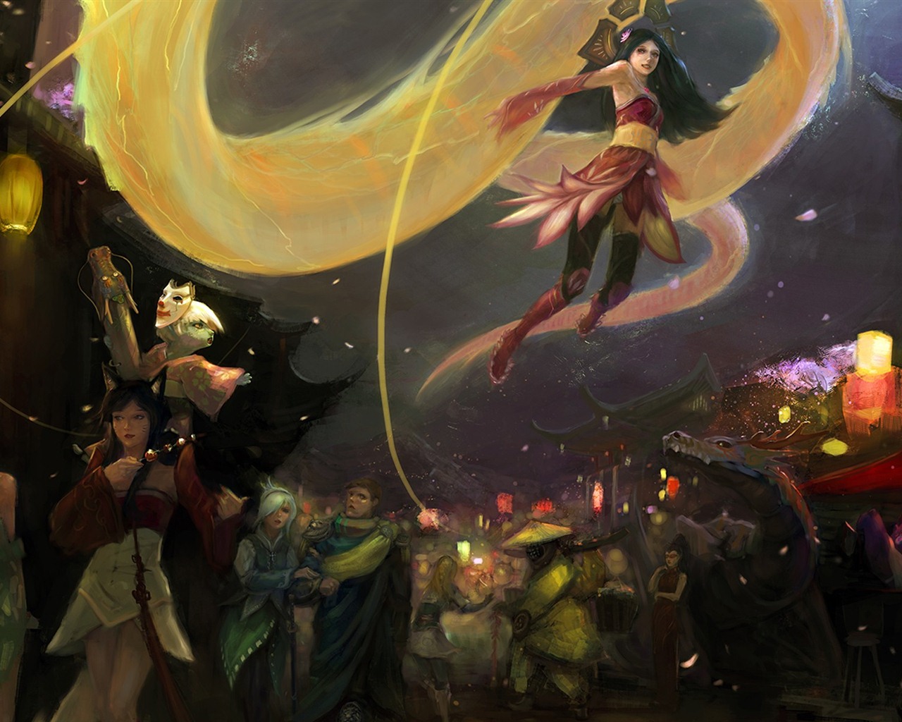 League of Legends krásné dívky tapety #37 - 1280x1024