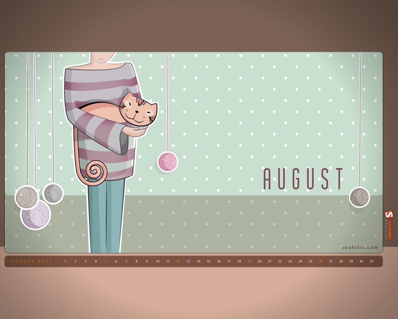 August 2012 Kalender Wallpapers (1) #12 - 1280x1024