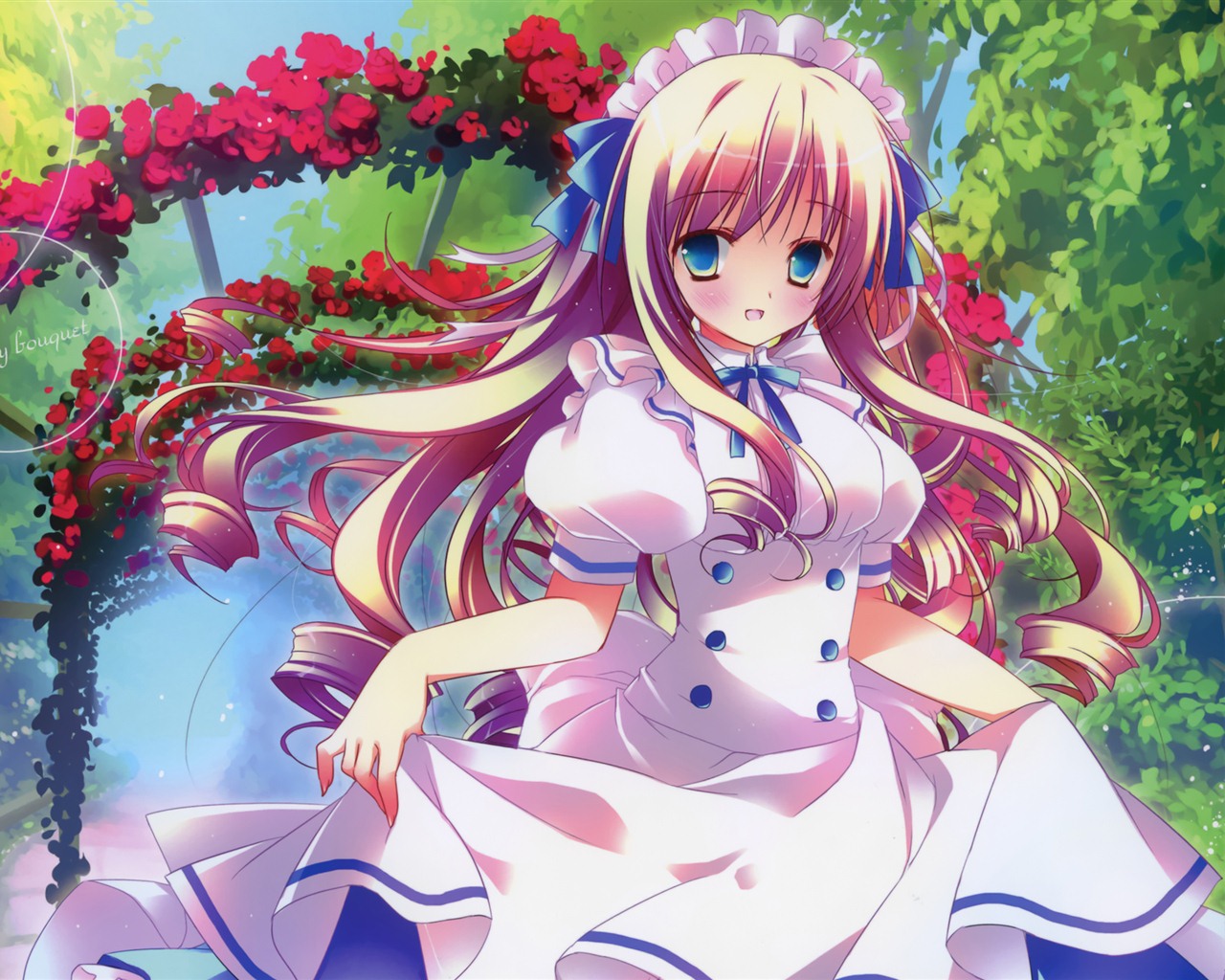 Krásné dívky anime HD Tapety na plochu (1) #4 - 1280x1024