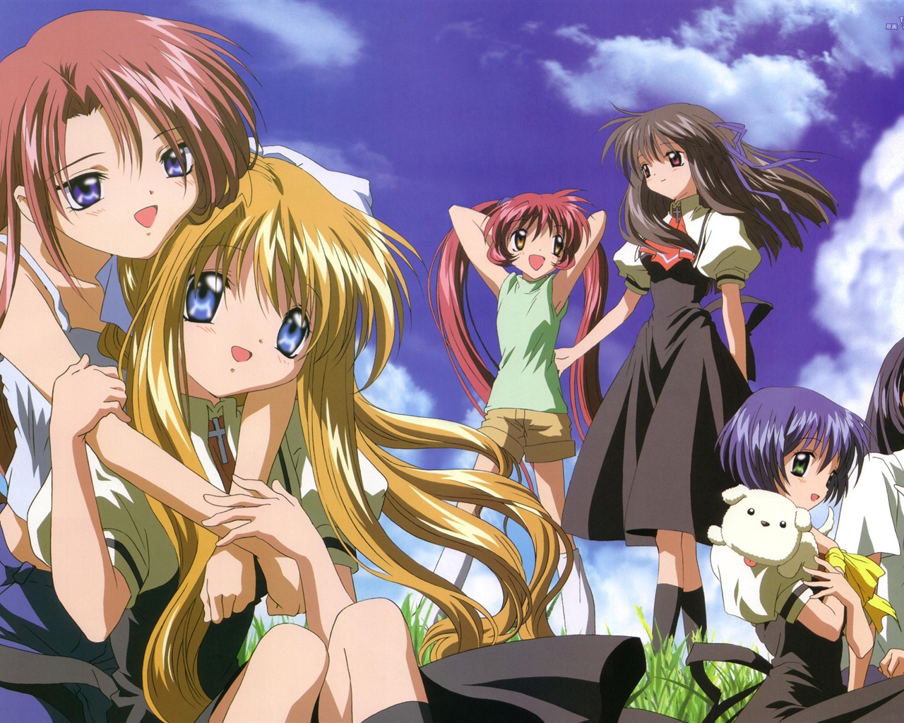 Krásné dívky anime HD Tapety na plochu (1) #9 - 1280x1024