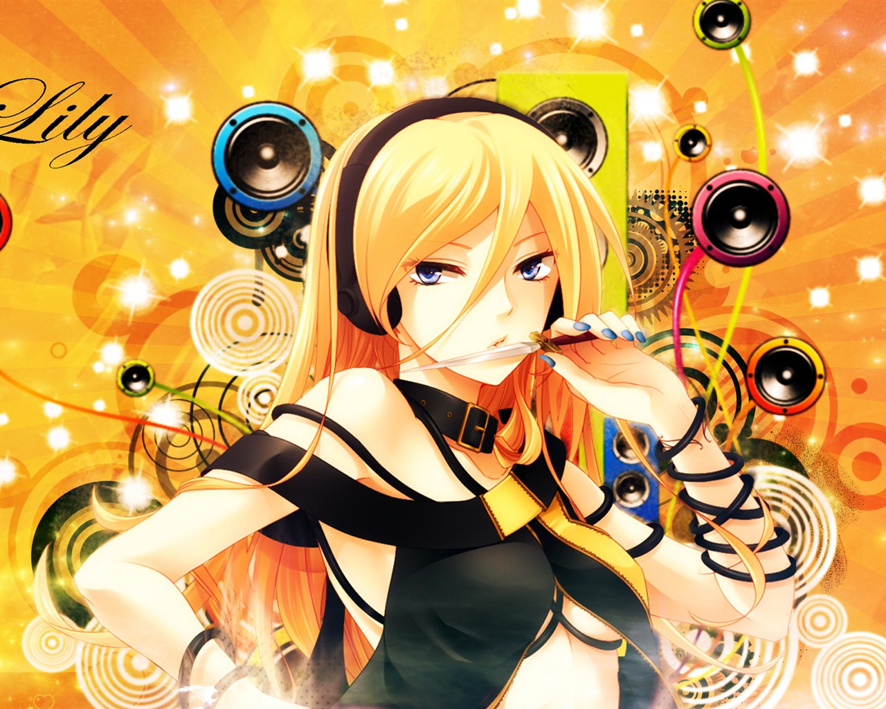 Krásné dívky anime HD Tapety na plochu (2) #4 - 1280x1024
